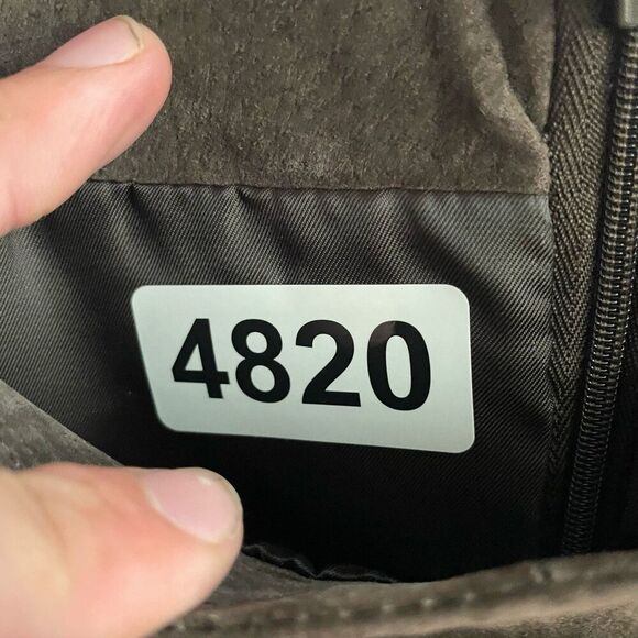 Bagatelle Brown Suede Leather Jumper Dress 12 Old Money Preppy Dark Academia - Picture 8 of 11